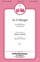 In a Manger SATB choral sheet music cover